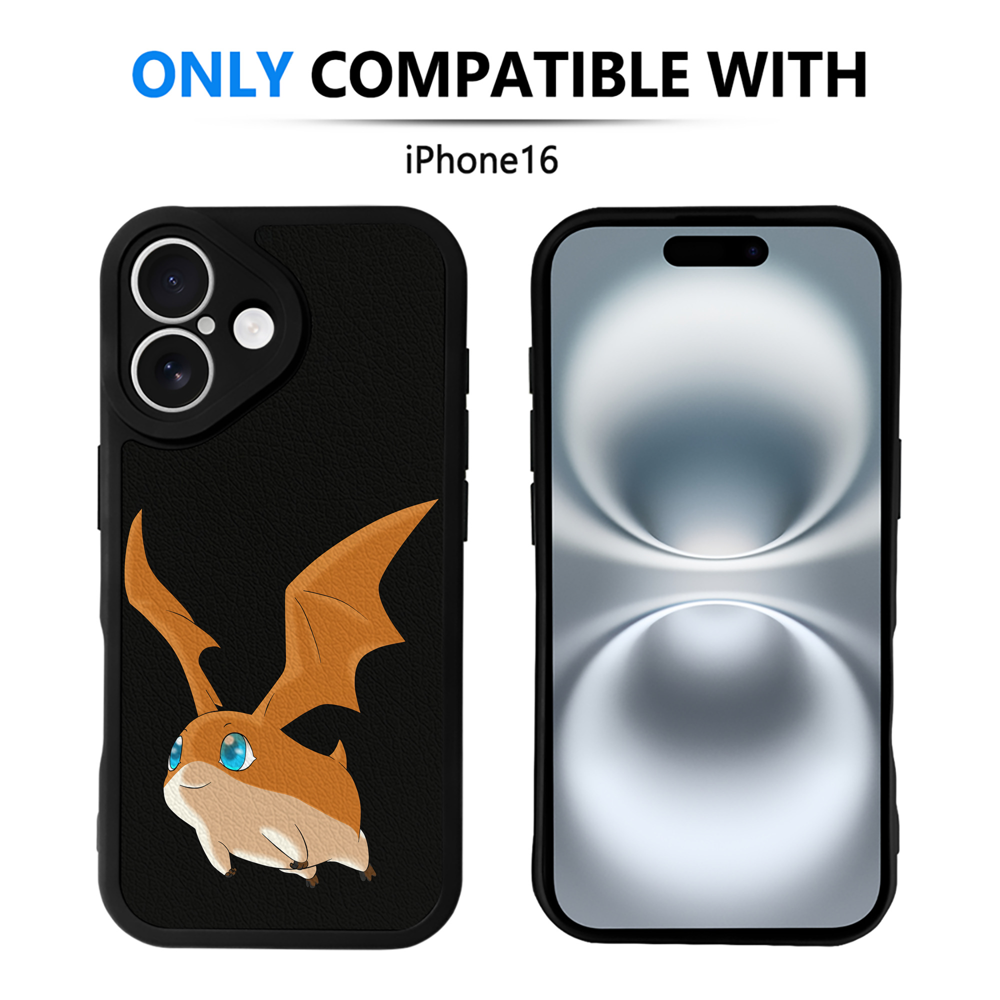 （画像用） Digimon デジタルモンスター/デジモン 【iPhone 16シリーズ対応】シリコンスマホケース（レザー調） 材質：シリコン